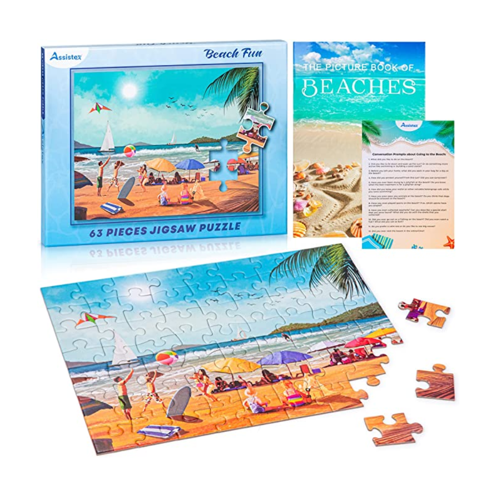 Large Piece Puzzle: Beach Fun - 63 pcs