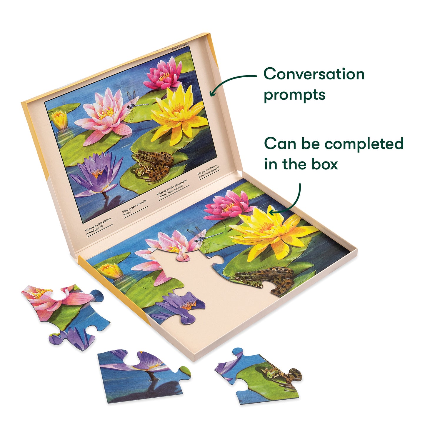 Jigsaws in a Tray 13 Piece - Lily Pond