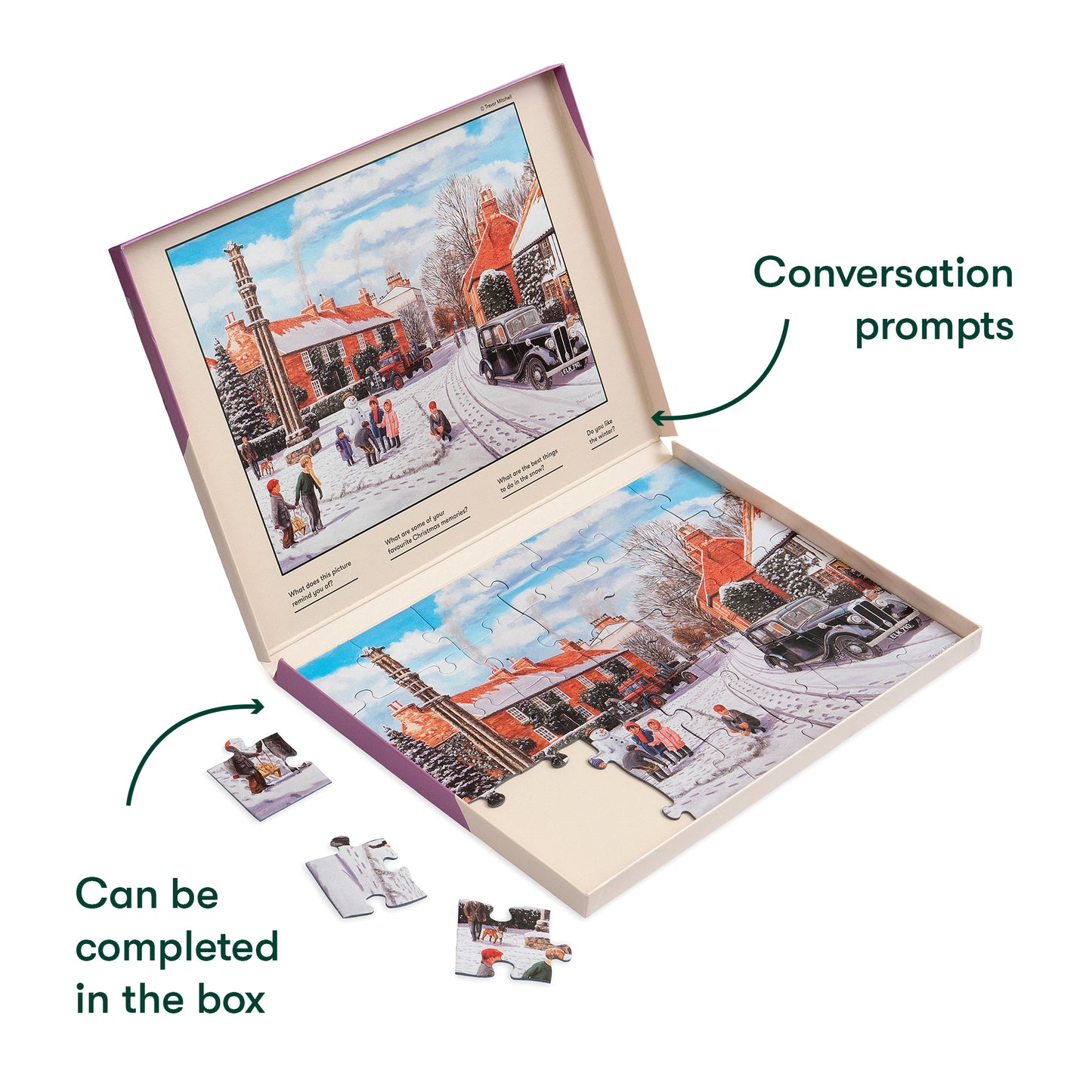 Jigsaws in a Tray 35 Piece - Winter Snow