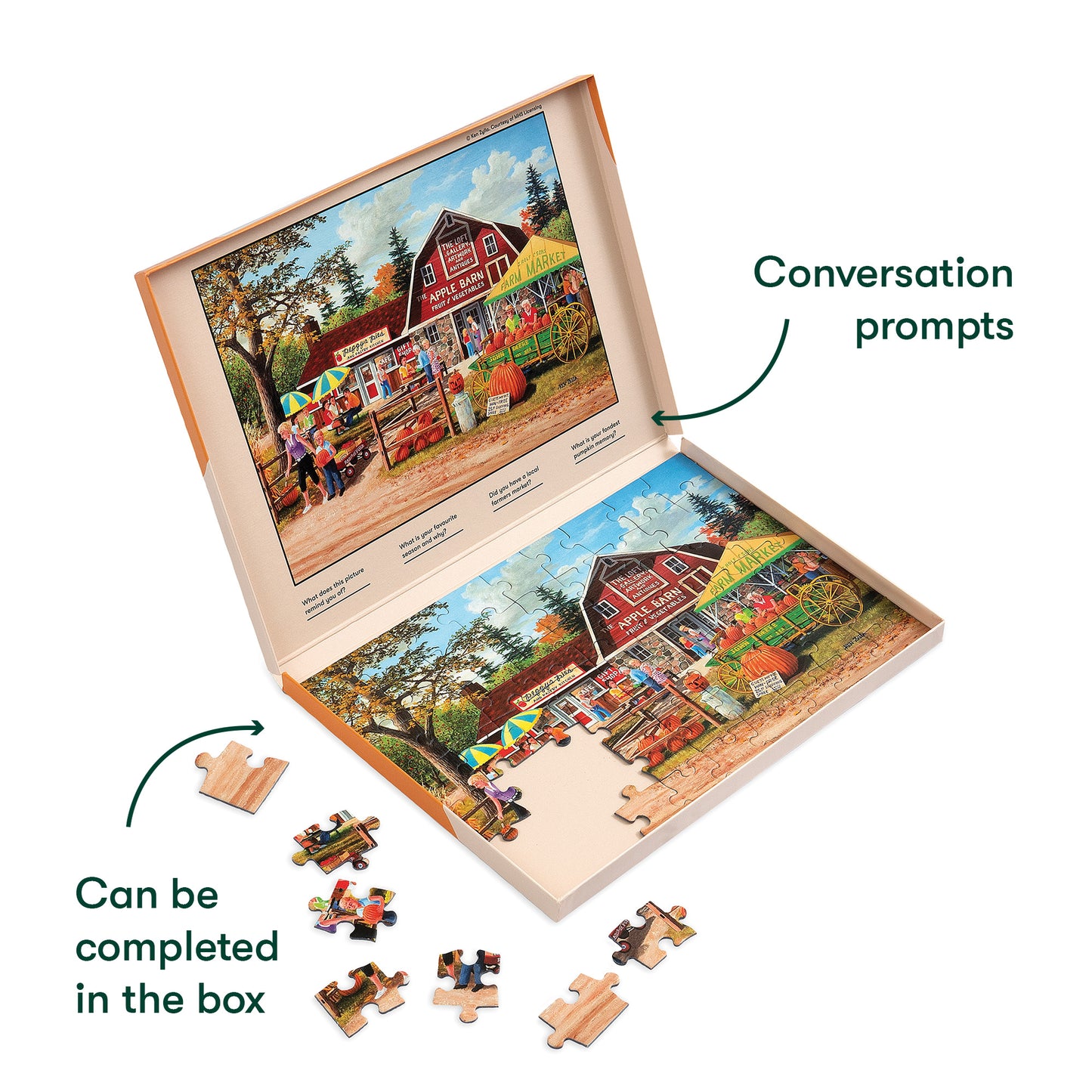 Jigsaws in a Tray 63 Piece - Farmers Market