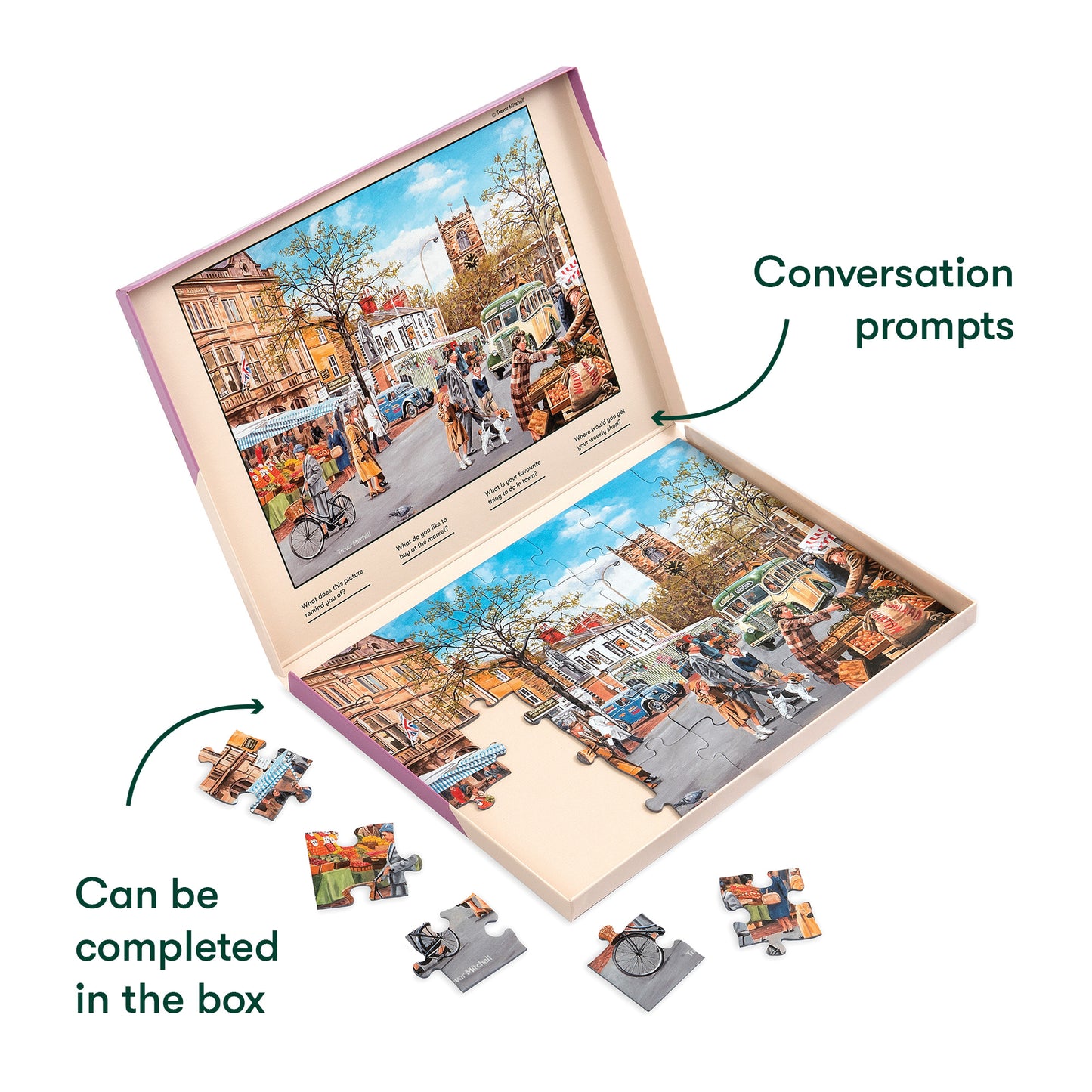 Jigsaws in a Tray 35 Piece - Autumn Market