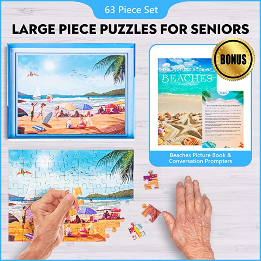 Large Piece Puzzle: Beach Fun - 63 pcs