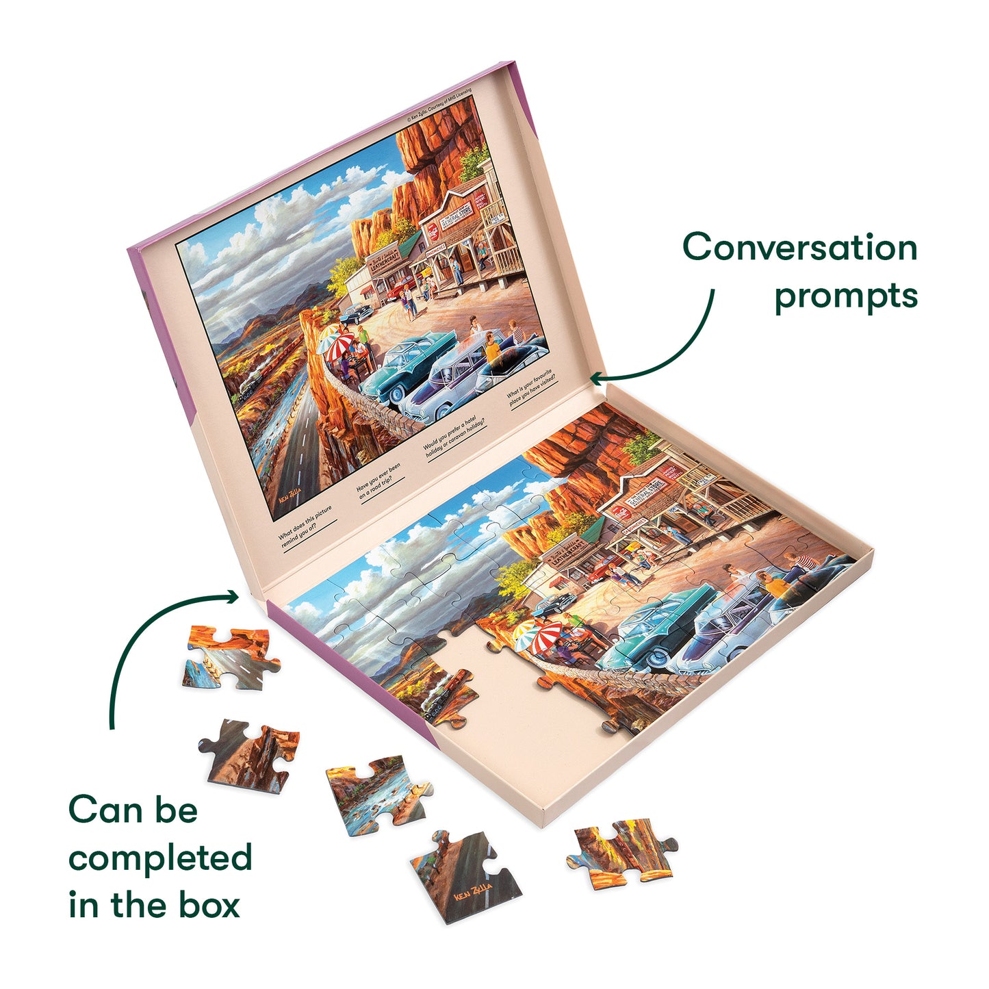 Jigsaws in a Tray 35 Piece - Road Trip