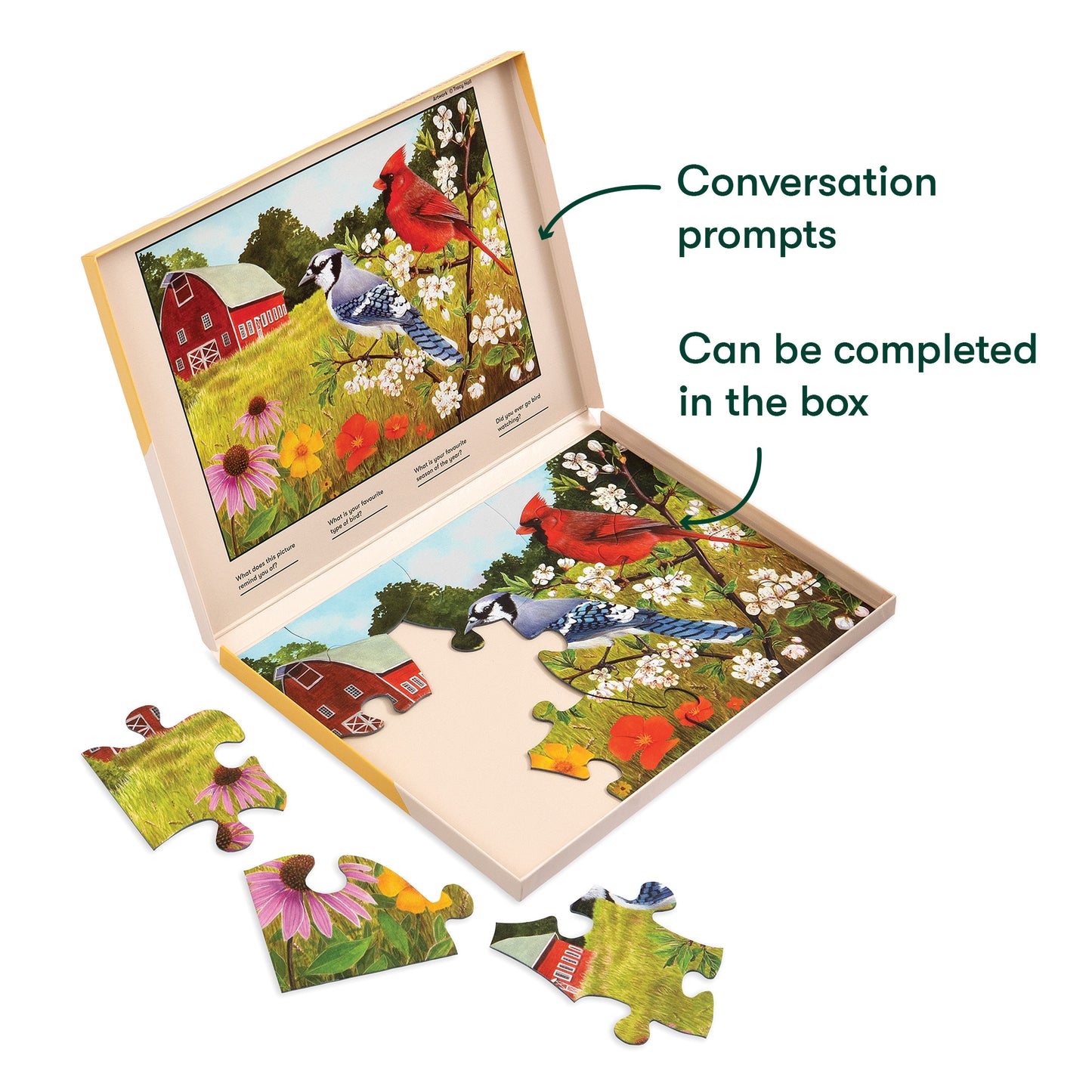 Jigsaws in a Tray 13 Piece - Summer Birds