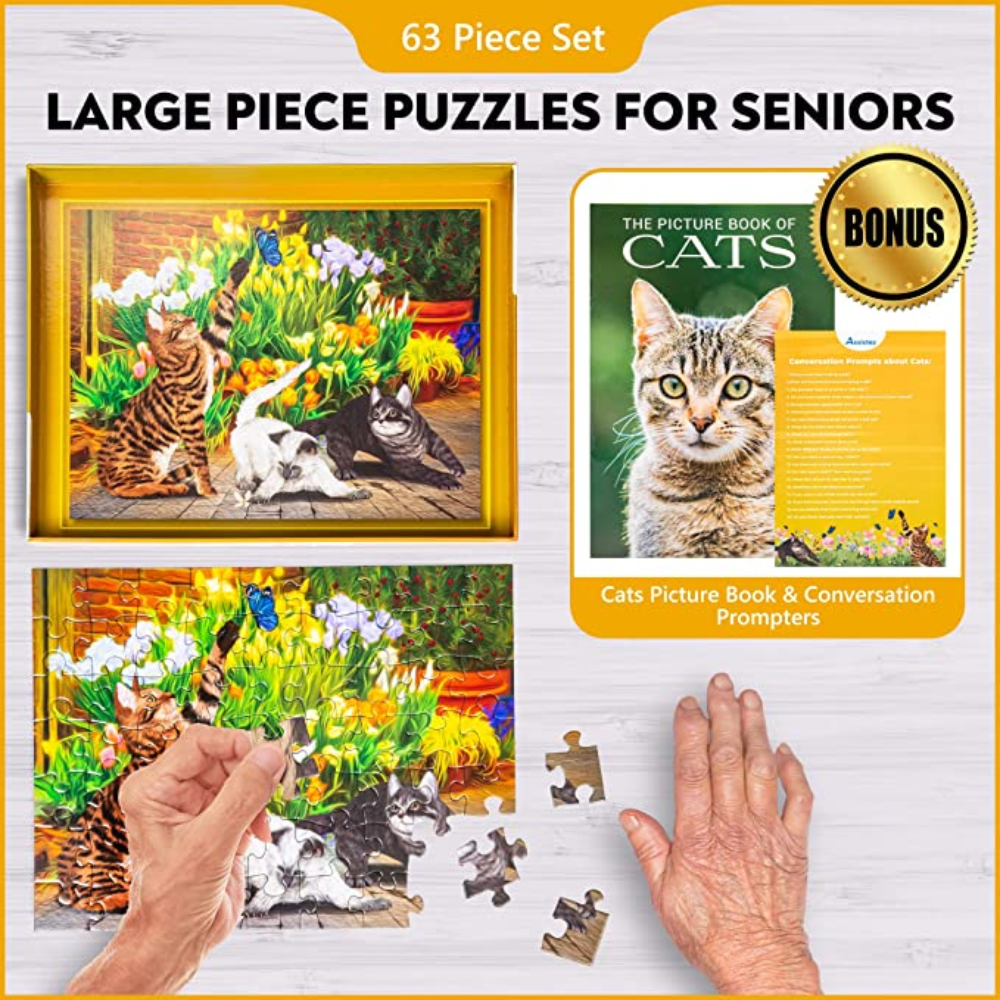 Large Piece Puzzle: Cat - 63 pcs