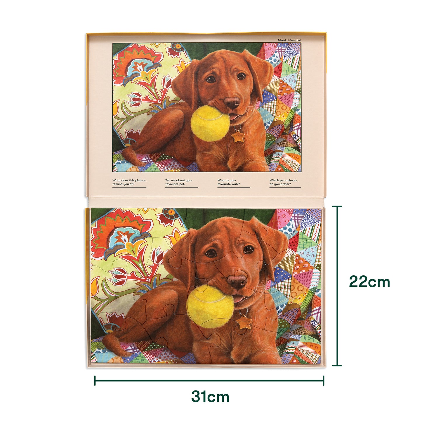 Jigsaws in a Tray 13 Piece - Puppy Playtime