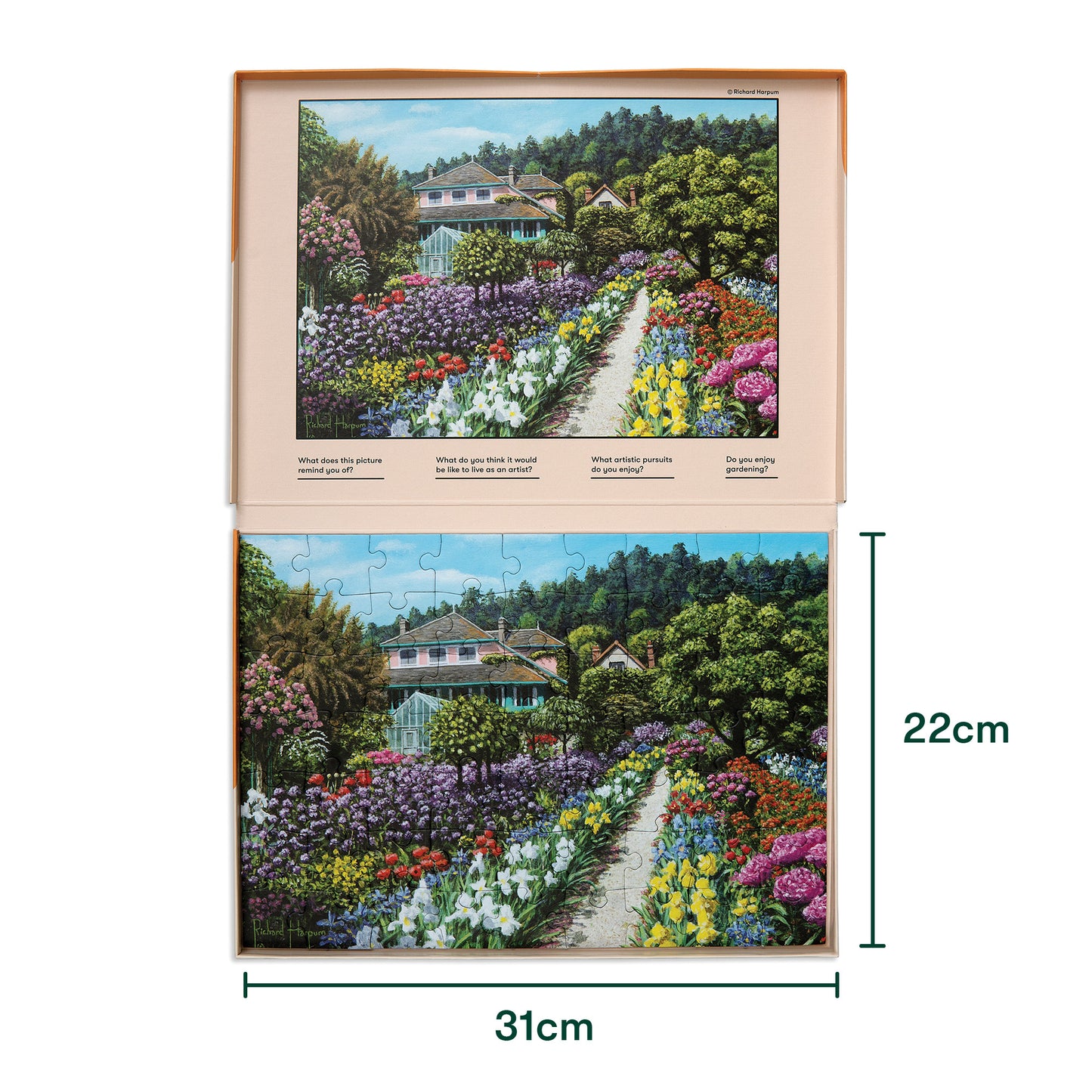 Jigsaws in a Tray 63 Piece - Monet's Garden