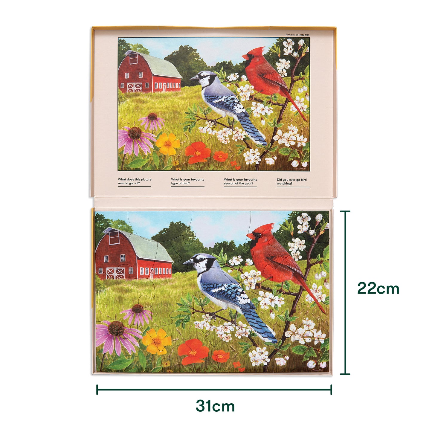 Jigsaws in a Tray 13 Piece - Summer Birds