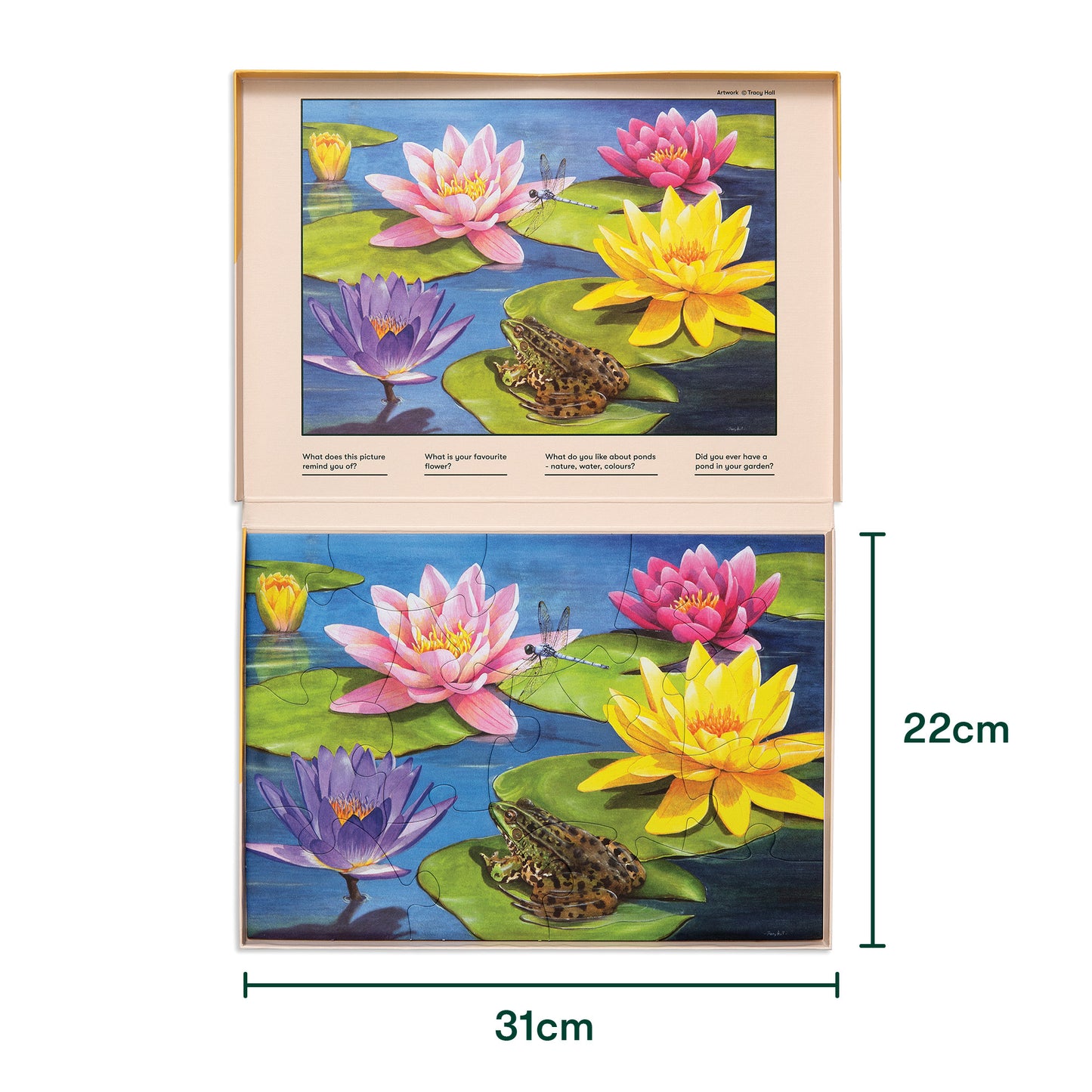 Jigsaws in a Tray 13 Piece - Lily Pond