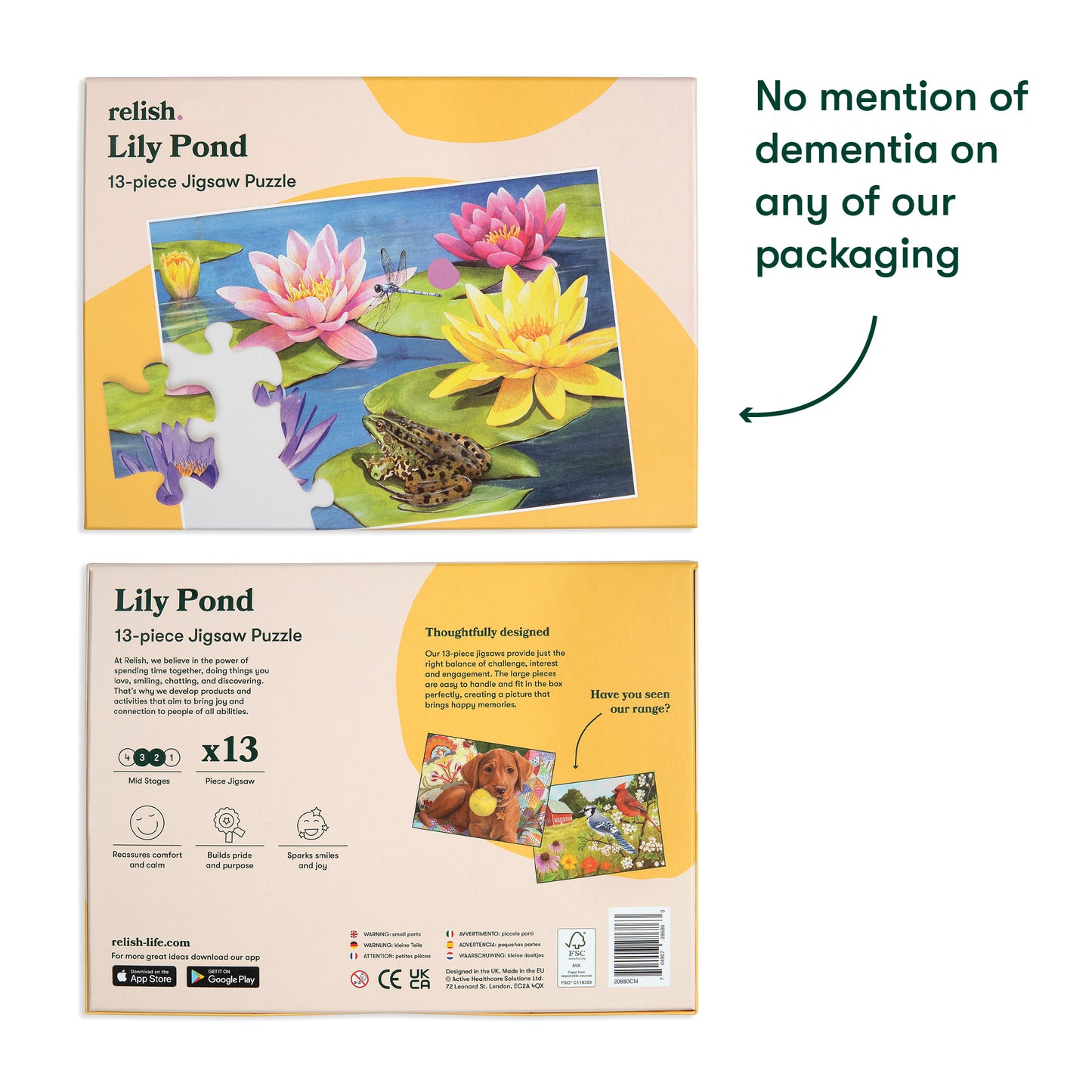 Jigsaws in a Tray 13 Piece - Lily Pond