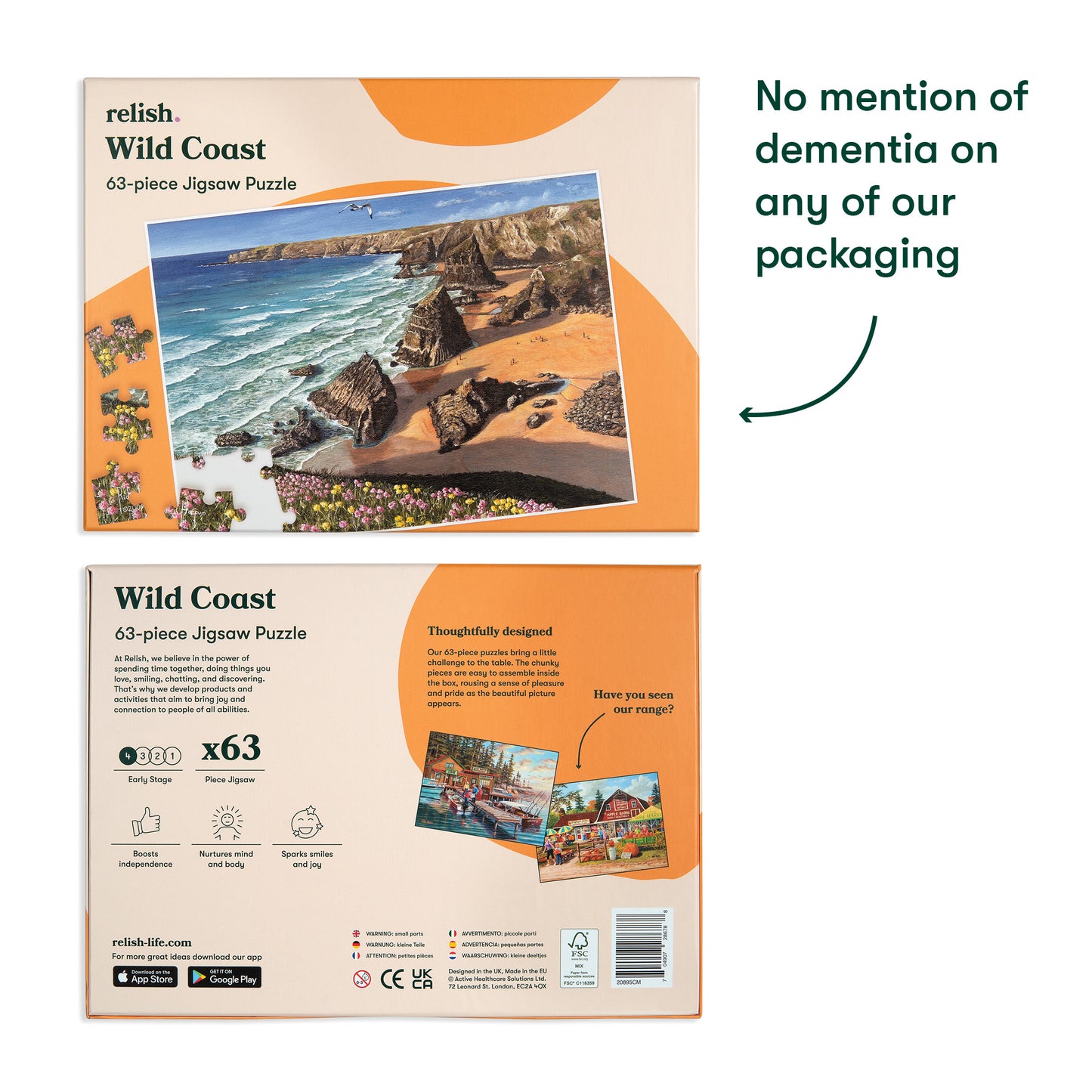 Jigsaws in a Tray 63 Piece - Wild Coast