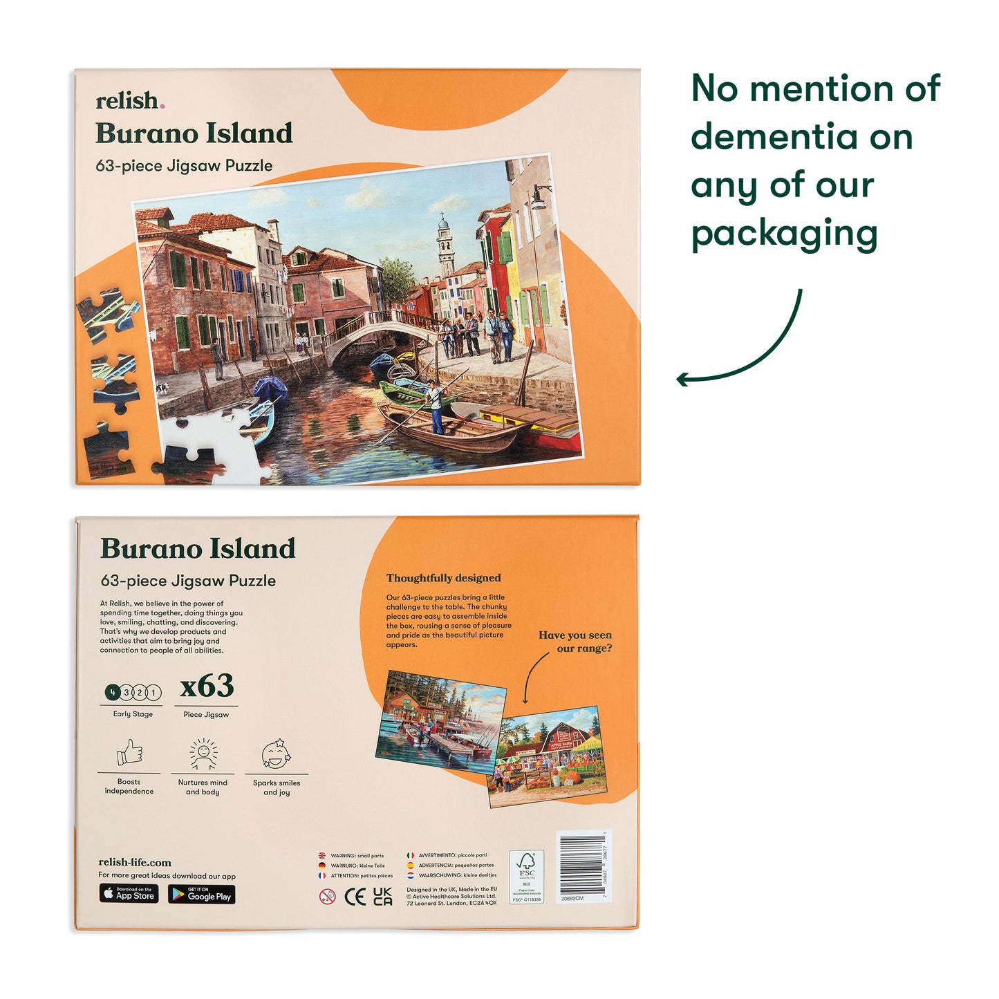 Jigsaws in a Tray 63 Piece - Burano Island