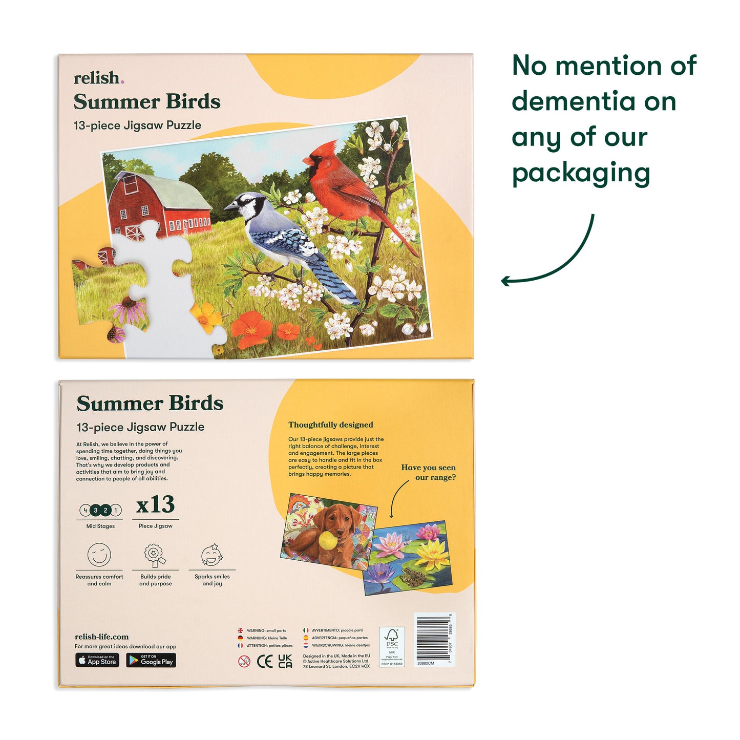 Jigsaws in a Tray 13 Piece - Summer Birds