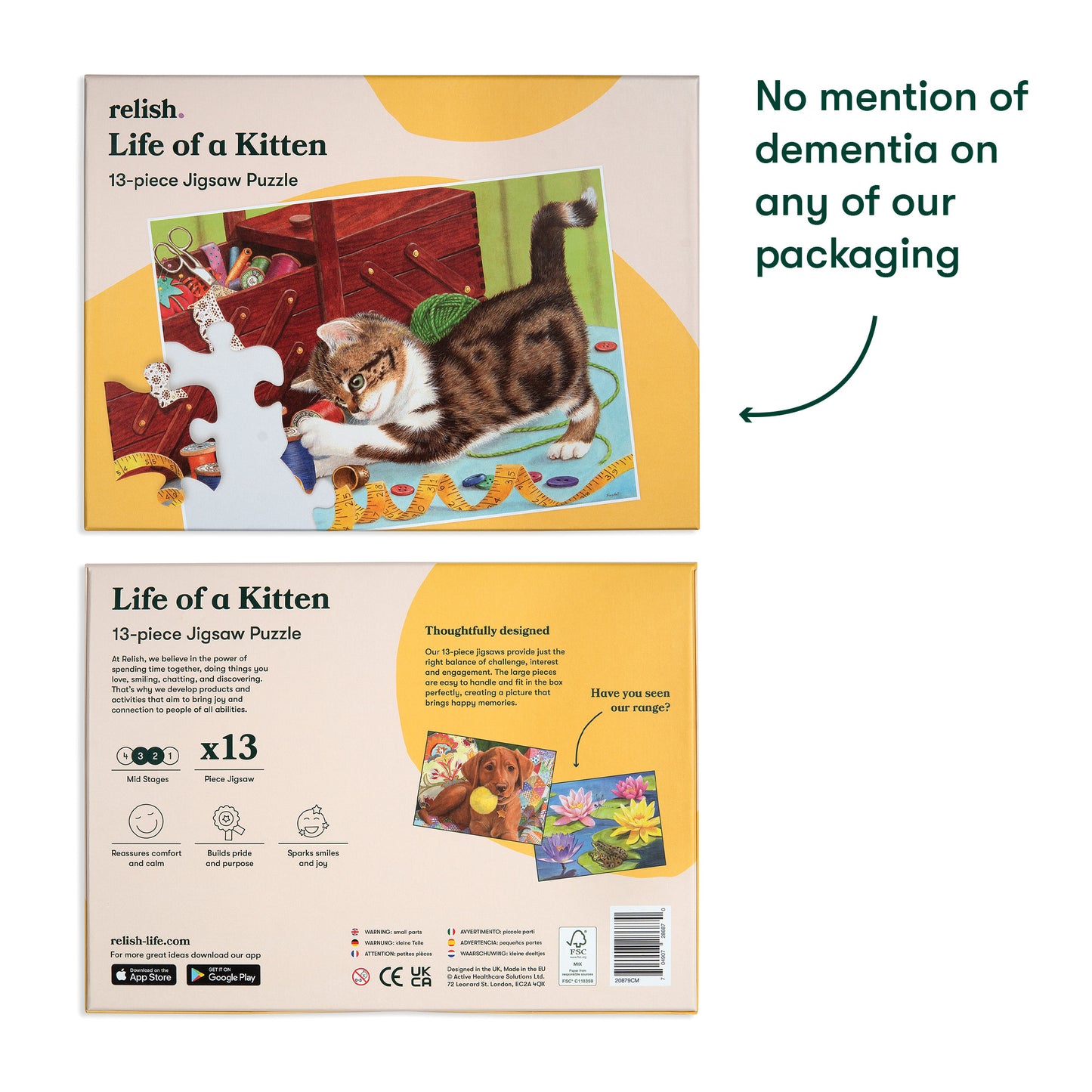 Jigsaws in a Tray 13 Piece - Life of a Kitten