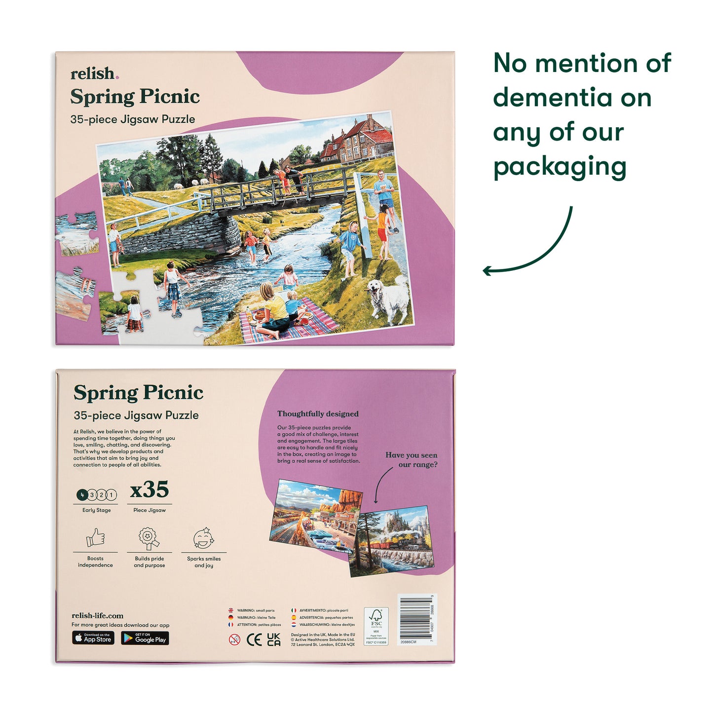 Jigsaws in a Tray 35 Piece - Spring Picnic