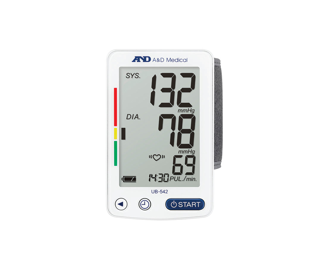 A&D Medical UB-543 Wrist Blood Pressure Monitor With Extra Large Display