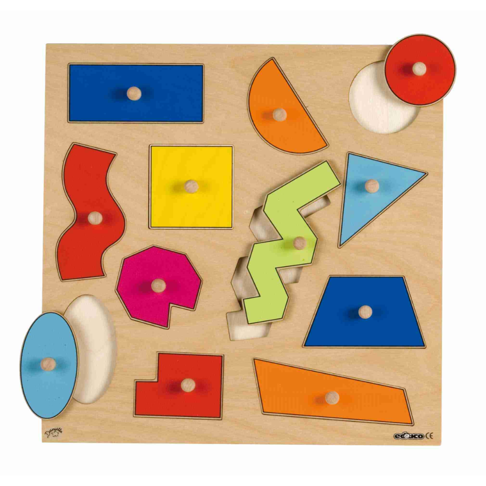 Inlay Board Puzzle - Geometric Shapes