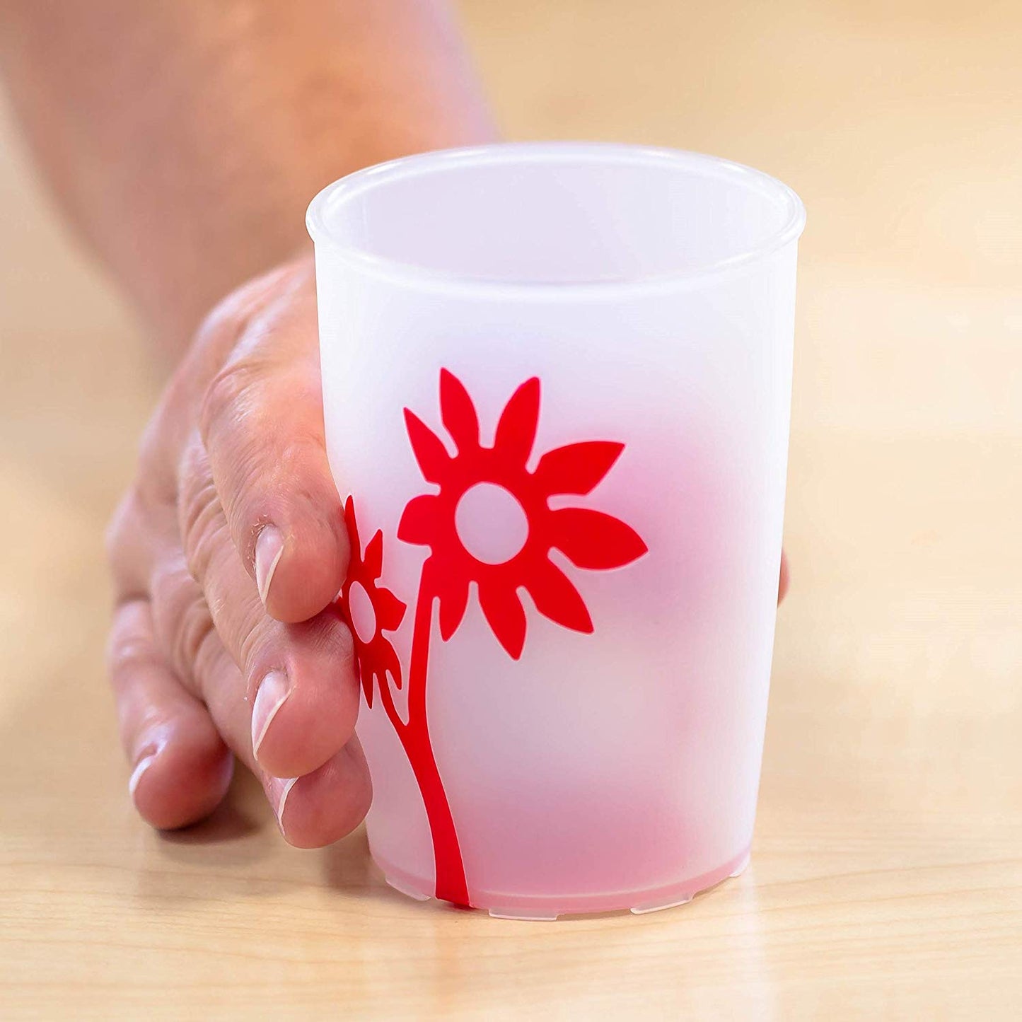 Ornamin Non Slip Cup Flower Design