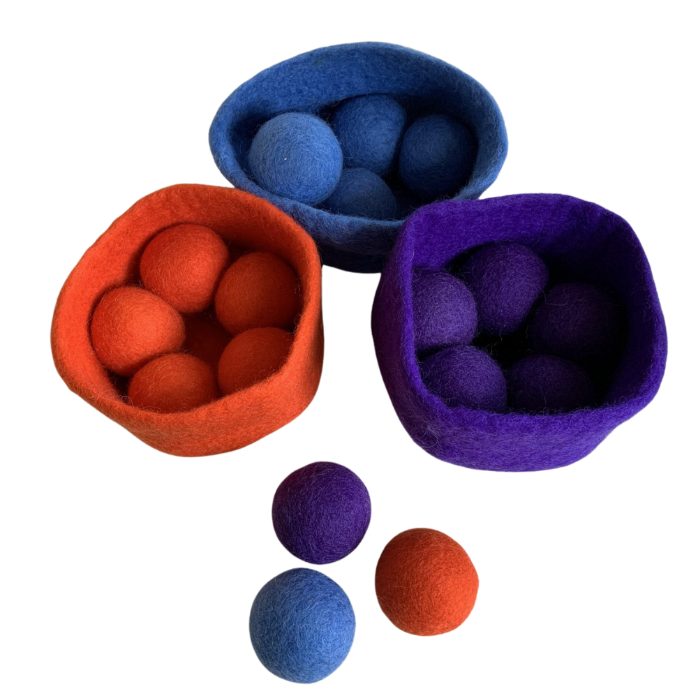 Felt Bowl & Ball Sort Activity