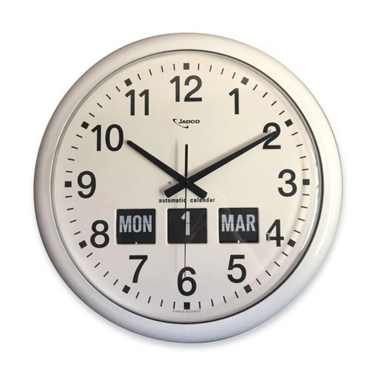 Jadco Round Analogue Calender Clock