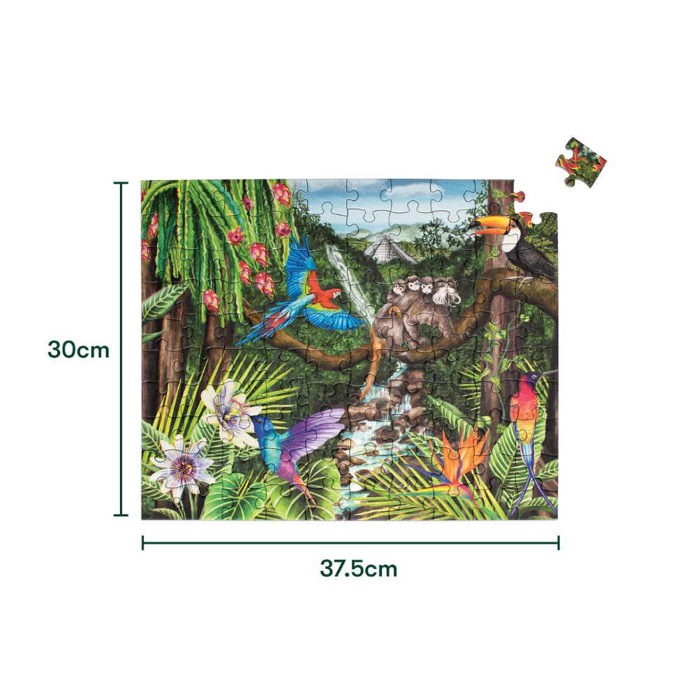 Jigsaws in a Tray 100 Piece - Jungle Life