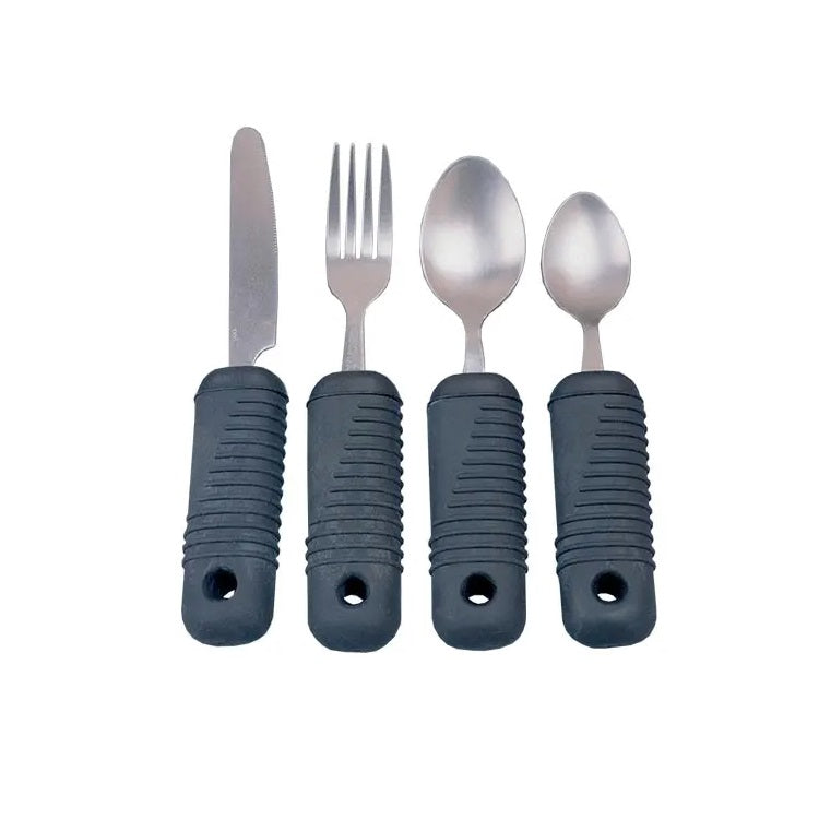 Sure Grip Utensil Set of 4 (Knife, Fork, Spoon & Tea Spoon)