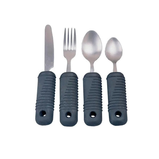 Sure Grip Utensil Set of 4 (Knife, Fork, Spoon & Tea Spoon)