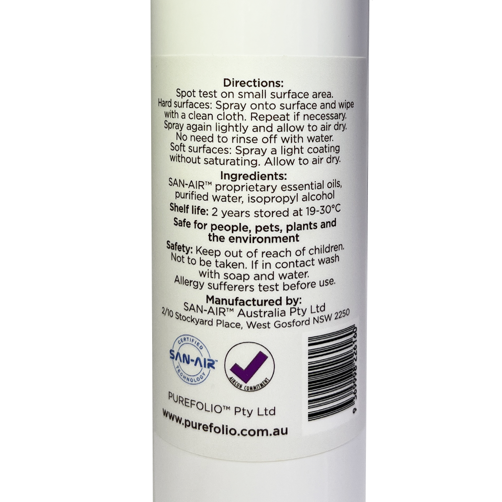 PUREFOLIO All Surface Purifier 250ml Spray