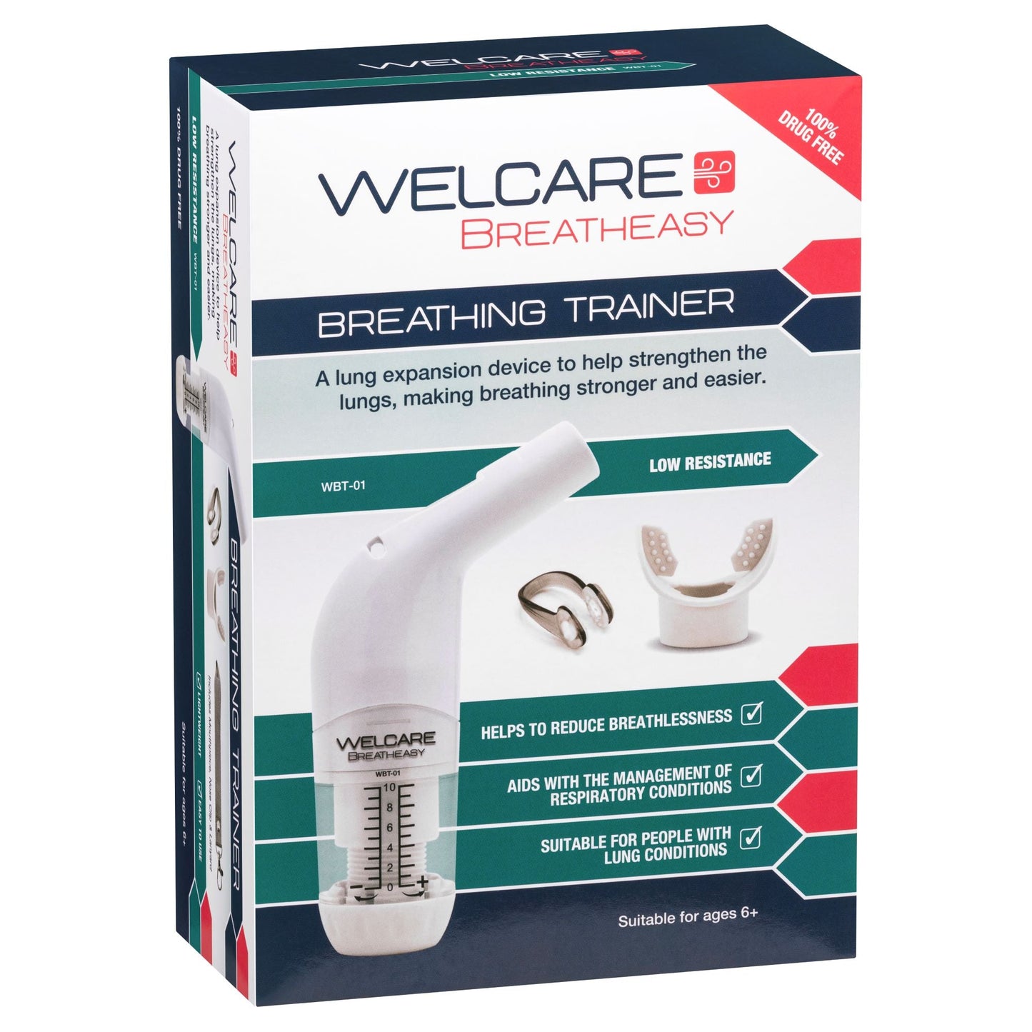 Welcare Breatheasy Breathing Trainer Low Resistance