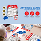 Assistex Large Text Bingo Games for Seniors – 11 Double Sided Board Games for Dementia Patients – Easy to Hold Alzheimer's Games