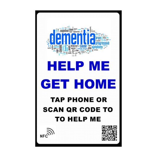 Smart NFC Dementia Medical ID Information Card with Passive Geolocation Tracking System