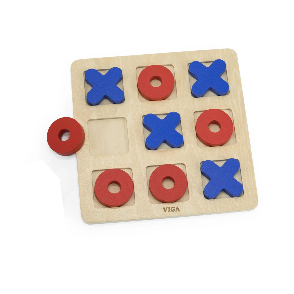 Viga Wooden Tic-Tac-Toe Game (Noughts & Crosses)