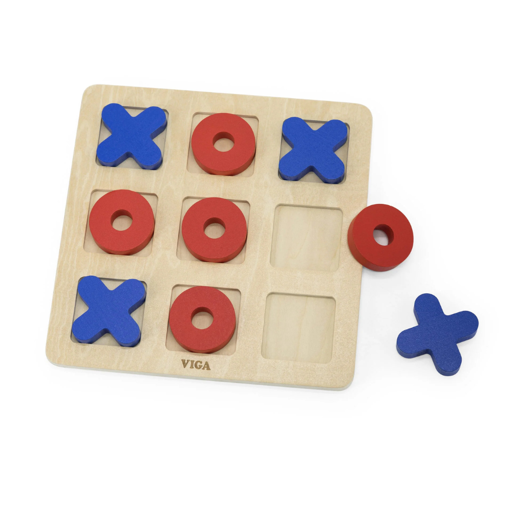 Viga Wooden Tic-Tac-Toe Game (Noughts & Crosses)