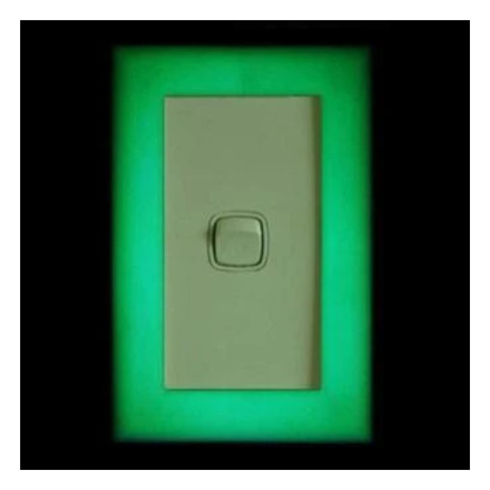 thumbnail image 2 of Visionglow Glow-in-the-Dark Light Switch Covers – Green Glow 4-Pack 2 of 6